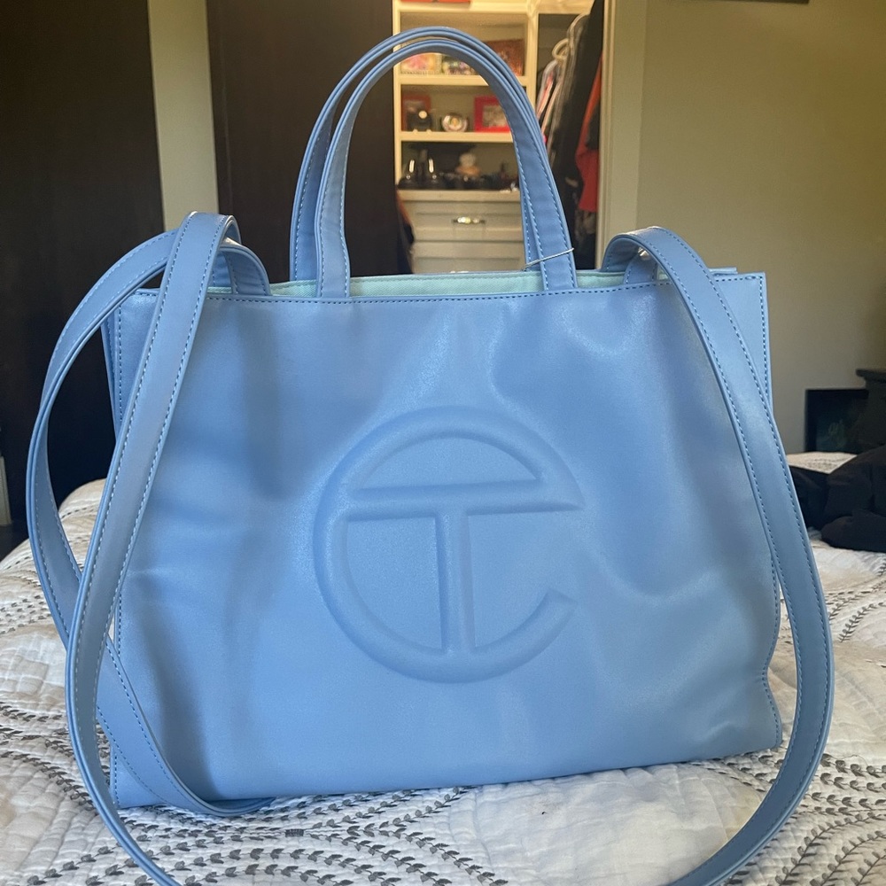 Telfar Medium Cerulean Shopping Bag (NWT)